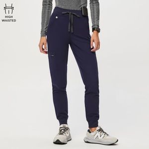 FIGS Like New XS High Waisted Zamora Jogger Scrub Pants Navy